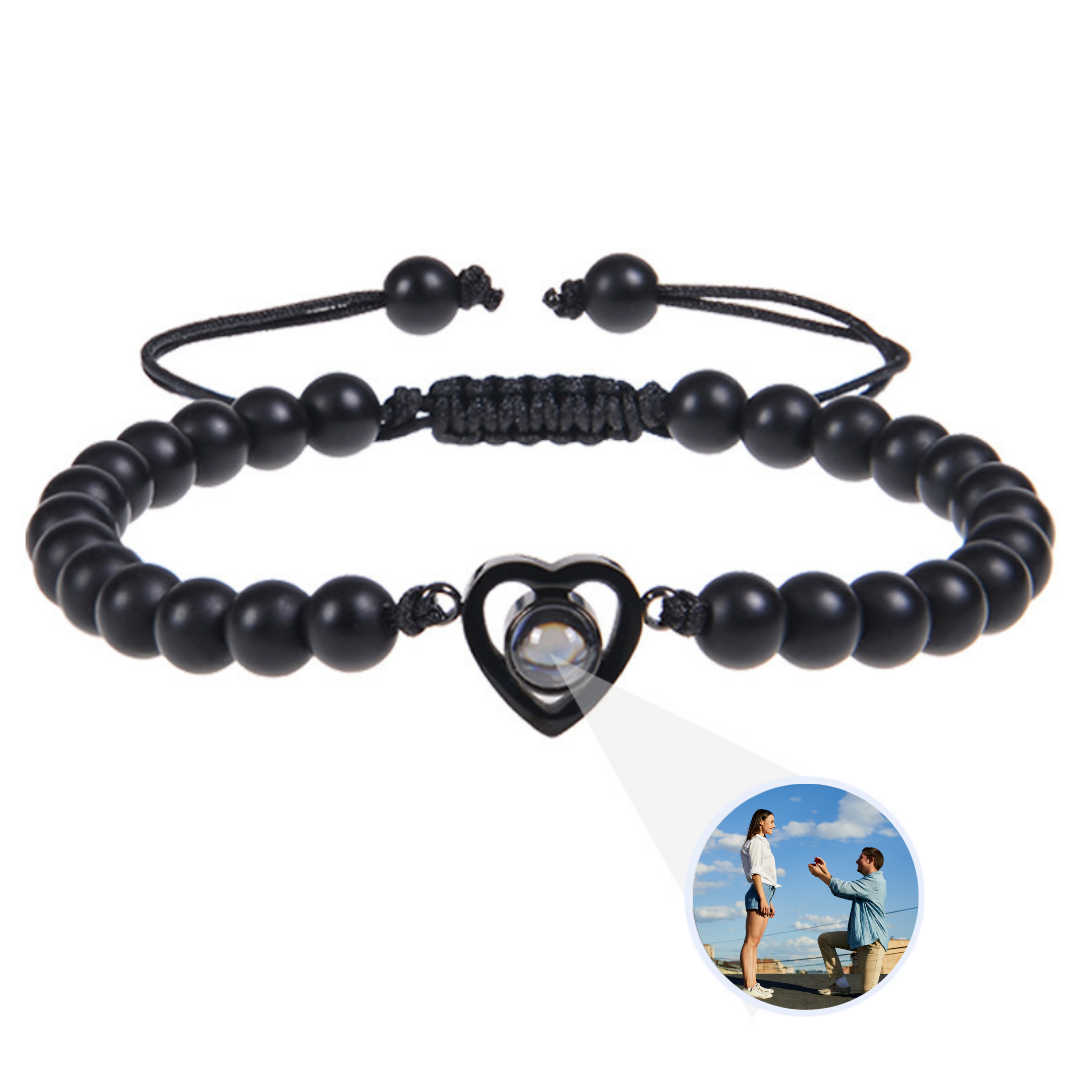 HEART-SHAPED PHOTO BRACELET