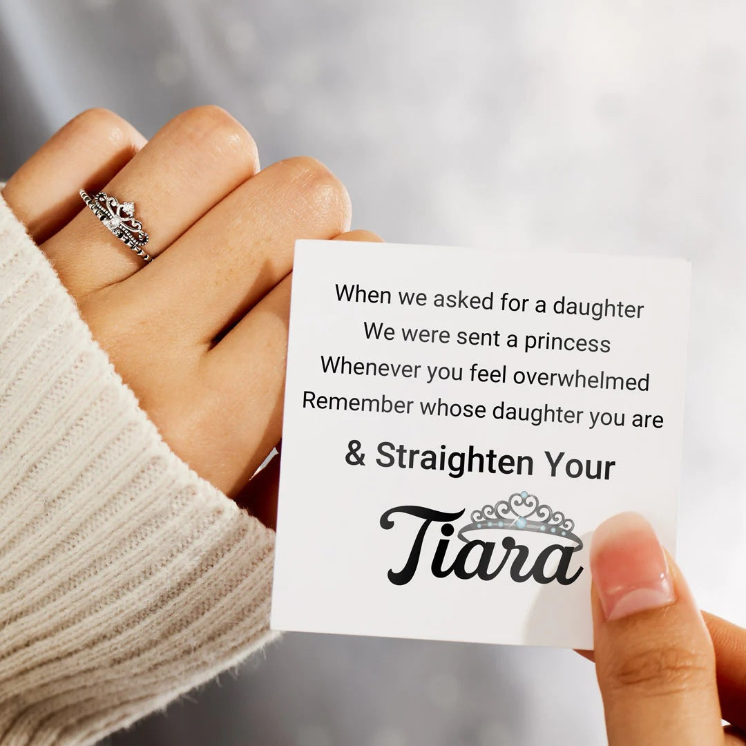 DAUGHTER - STRAIGHTEN YOUR TIARA - REGAL CROWN DIAMOND RING