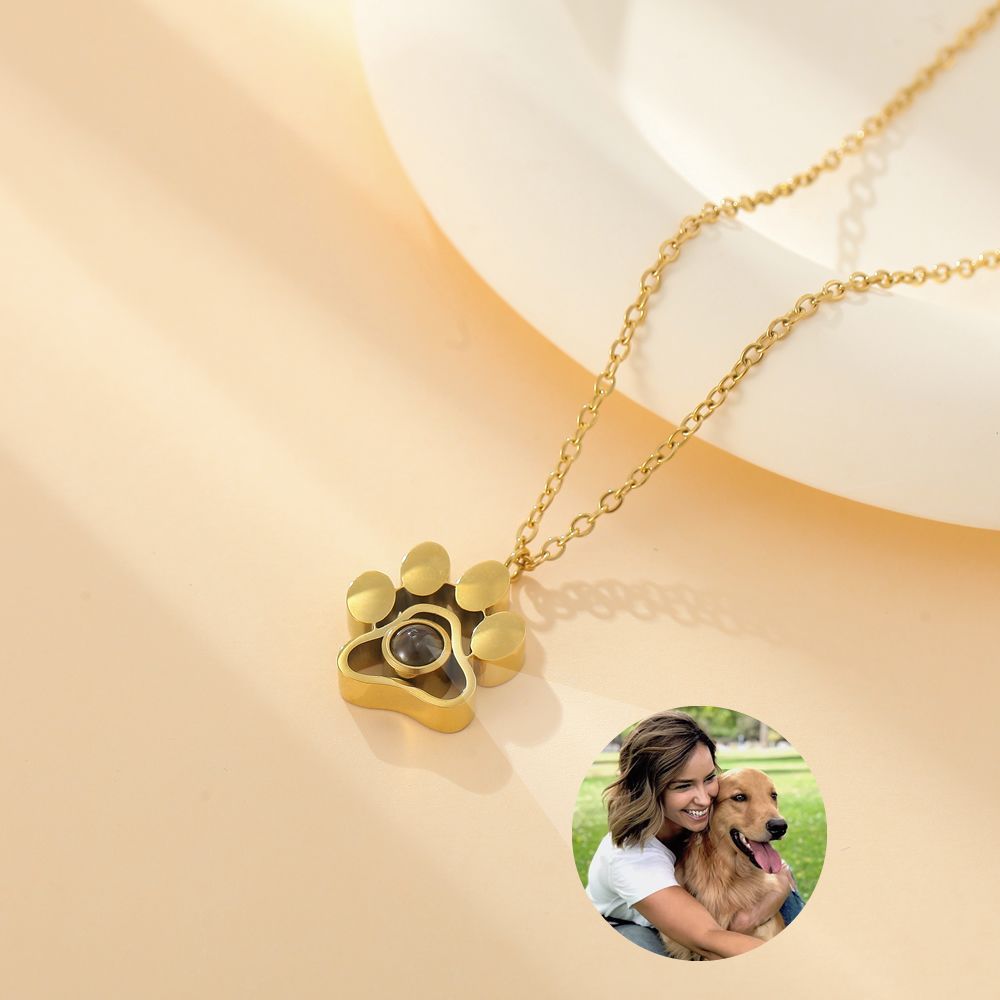 The Paw Print Photo Necklace