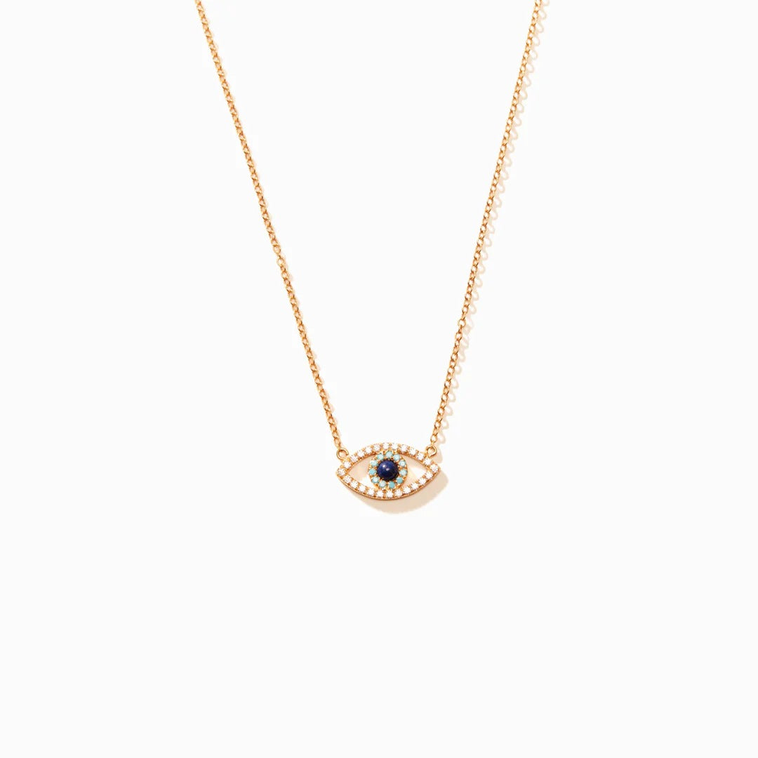 THE EVIL EYE - YOU ARE ALWAYS PROTECTED - EYE DIAMOND NECKLACE