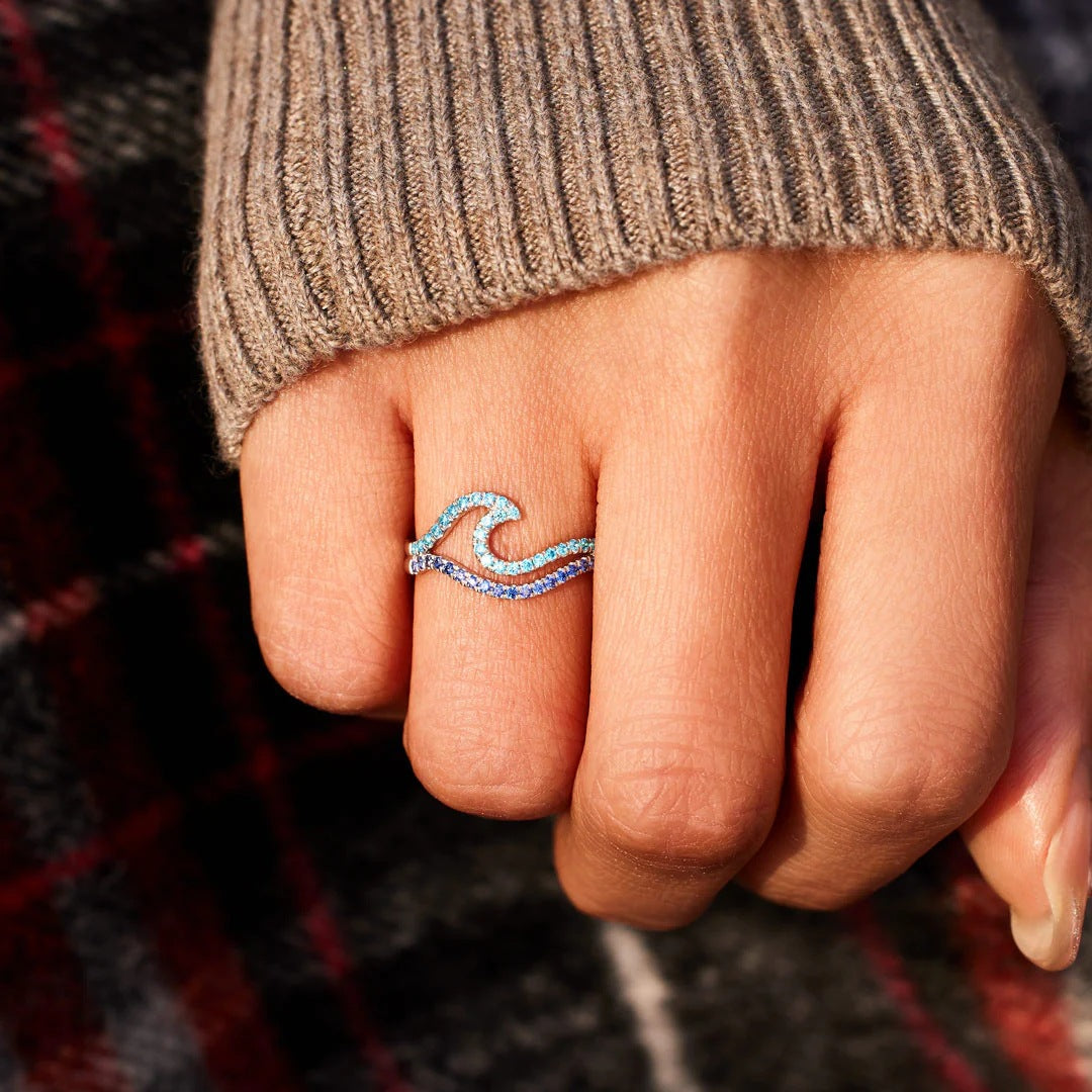 LOVING YOU COMES IN WAVES - OCEAN WAVE RING