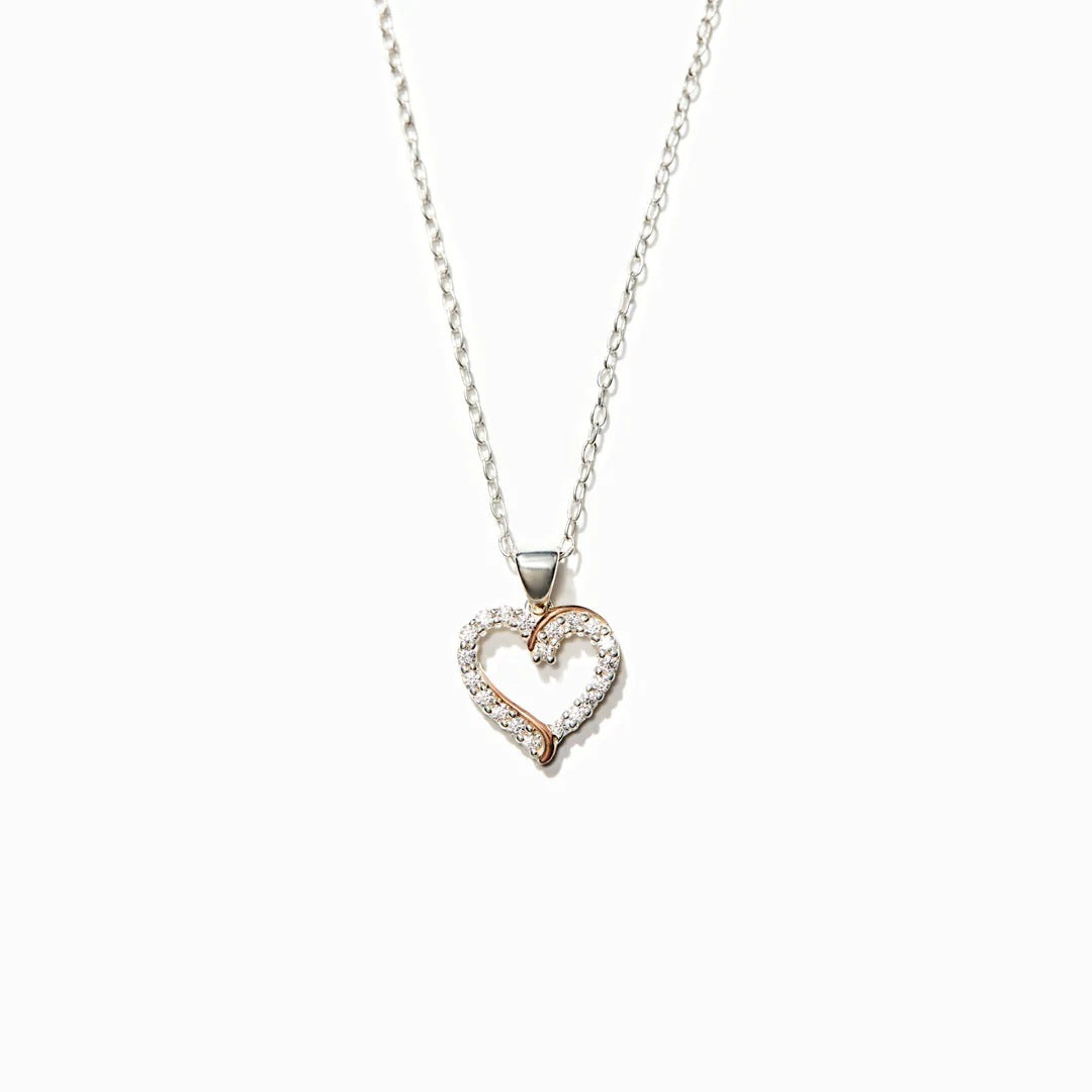 TO MY DAUGHTER - THE STRENGTH OF MY LOVE TO YOU - DIAMOND HEART PENDANT NECKLACE