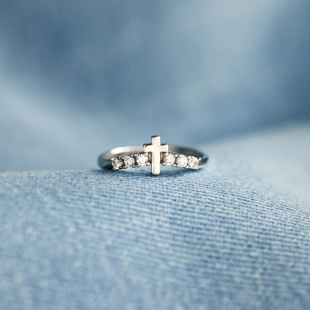 THE STORMS OF LIFE - CELESTIAL CROSS DIAMOND RING