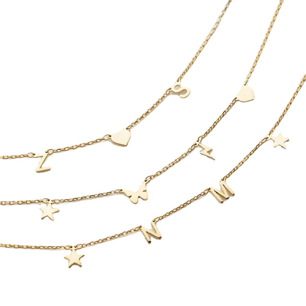 The Charm & Initial Layered Necklace