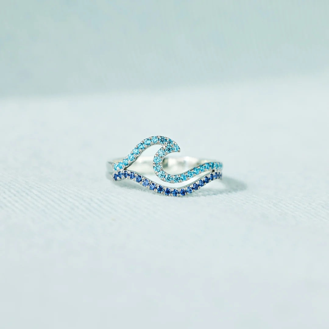 LOVING YOU COMES IN WAVES - OCEAN WAVE RING