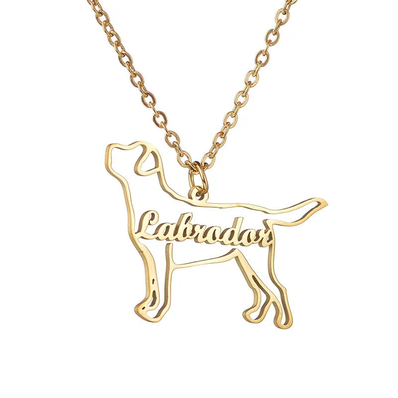 The Dog Breed Silhouette Necklace