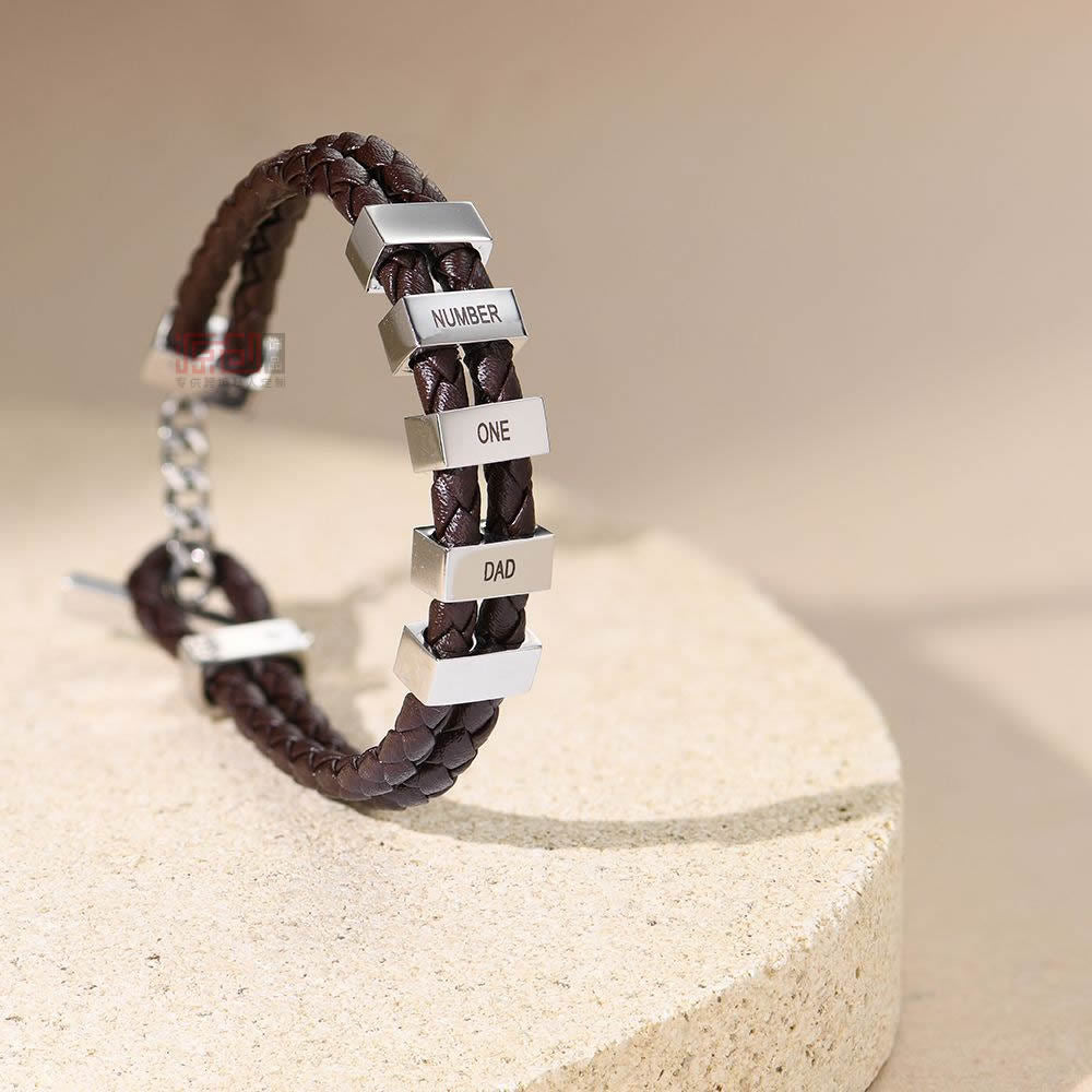 The Family Name Leather Bracelet