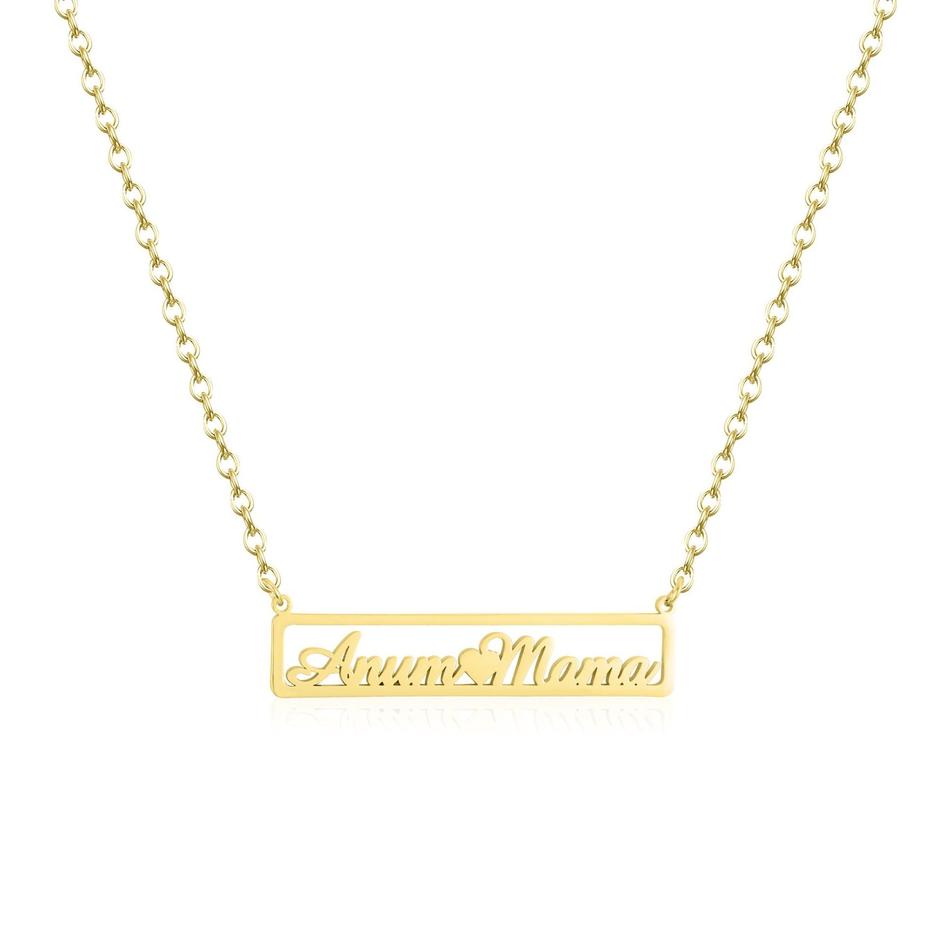 The "Mum" Love Bar Necklace