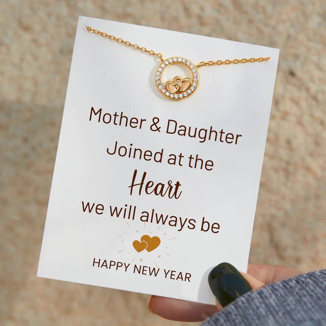 MOTHER AND DAUGHTER - JOINED AT THE HEART - PRECIOUS HEARTS PENDANT