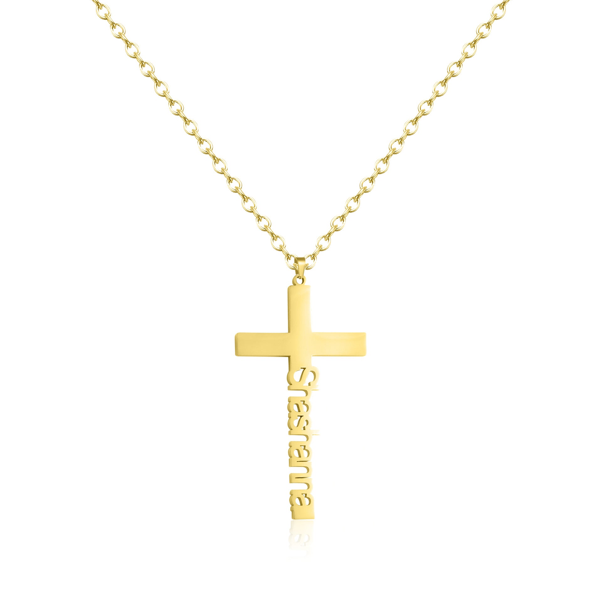 The Faith and Name Cross Necklace