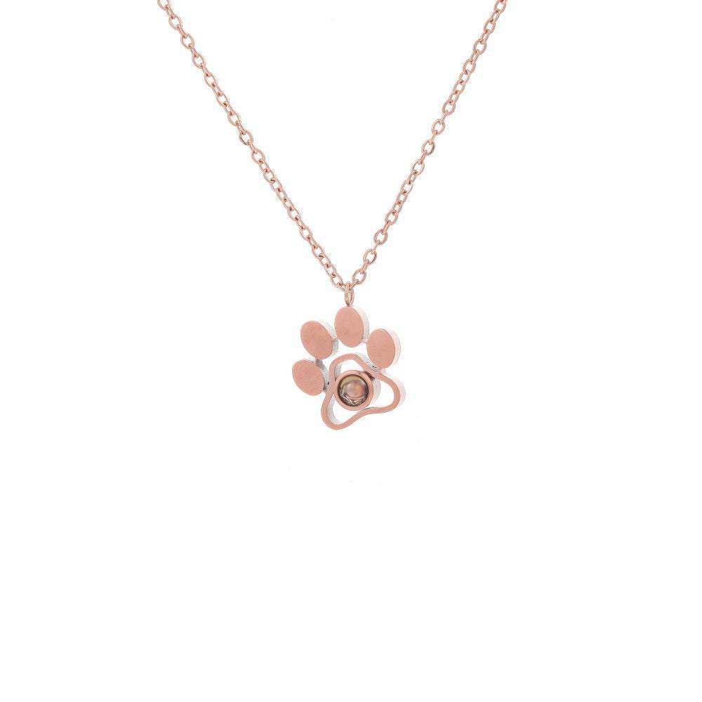 The Paw Print Photo Necklace