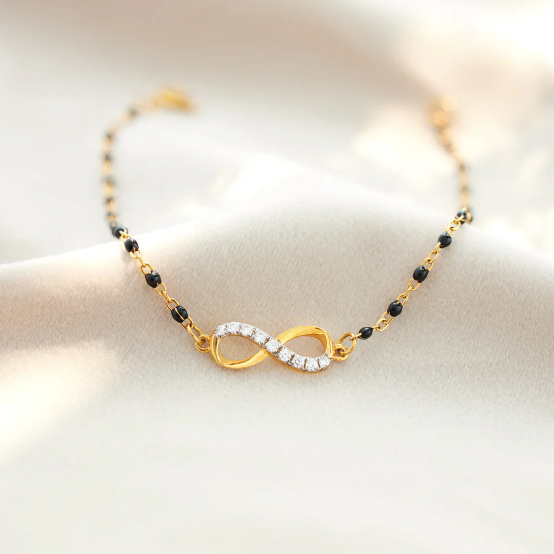 DEAR DAUGHTER - OUR BOND IS EVERLASTING - ALLURING INFINITY BRACELET