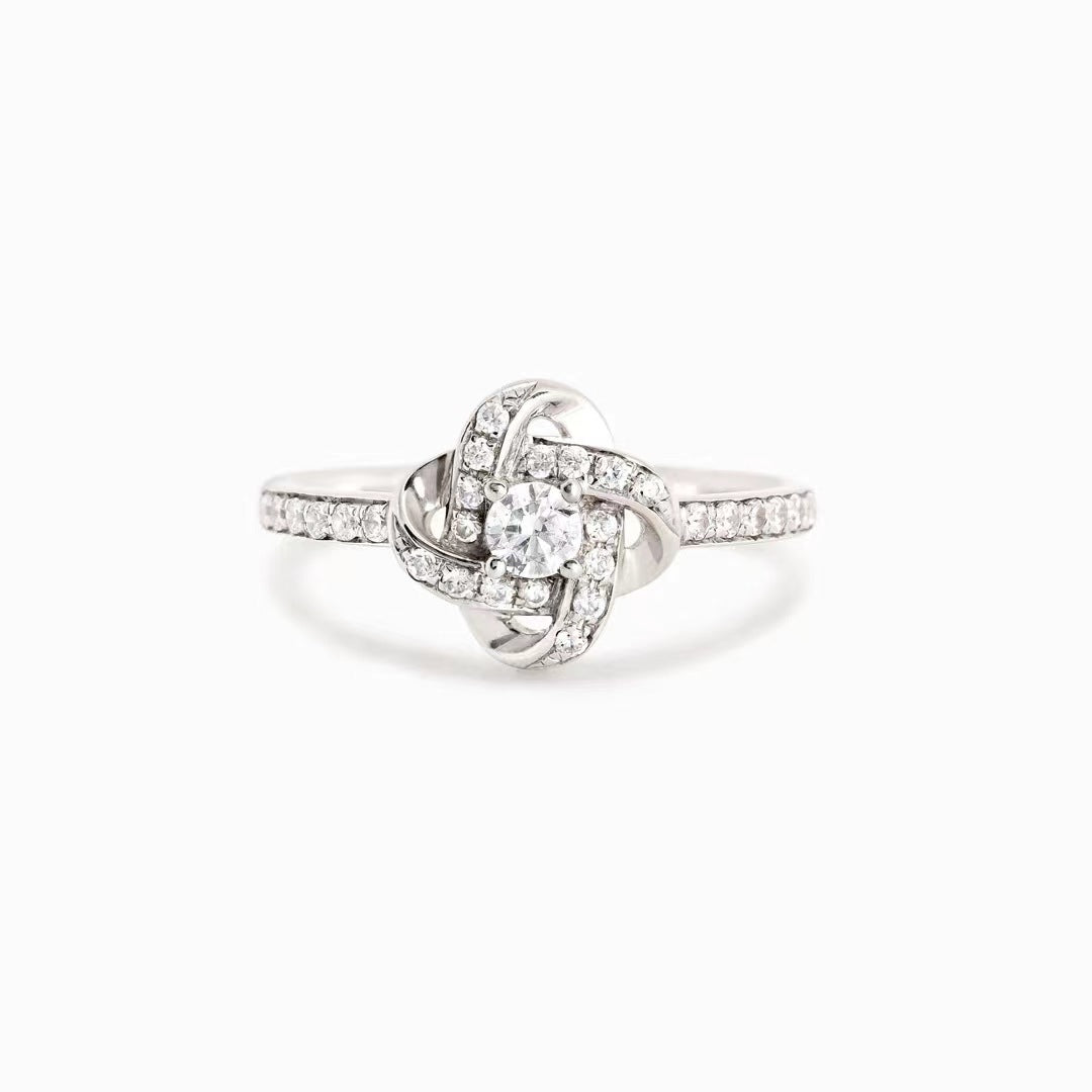 A TRUE FRIENDSHIP - JOURNEY WITHOUT AN END - DIAMOND KNOT RING