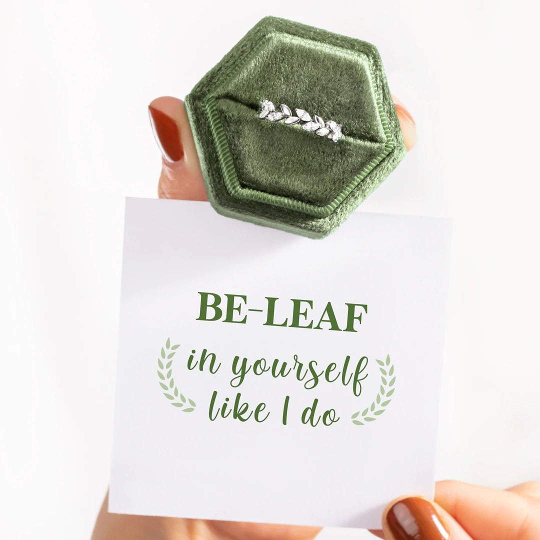 BELEAF IN YOURSELF - ENCHANTED GARDEN RING