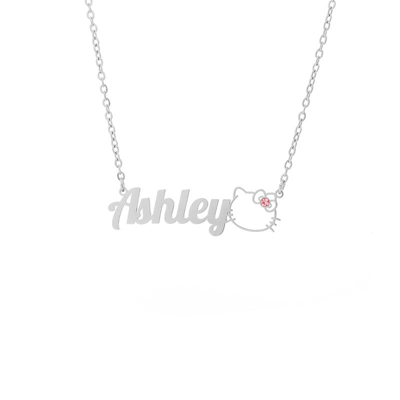 Kitty Sophisticated Personalized Pendant Necklace