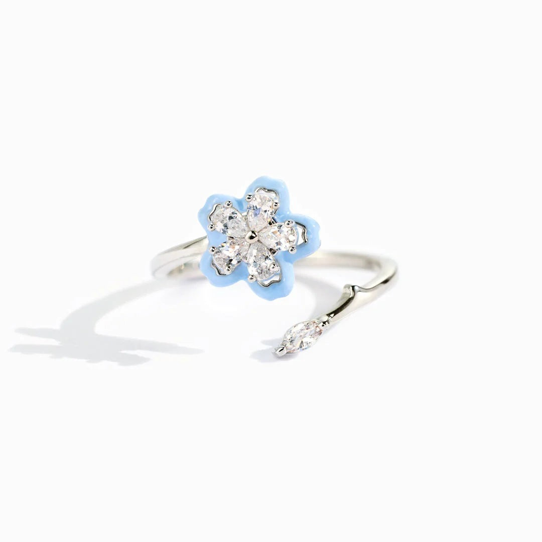 FIDGET RING - WHENEVER YOU FEEL ANXIOUS - DELICATE BLOSSOM RING