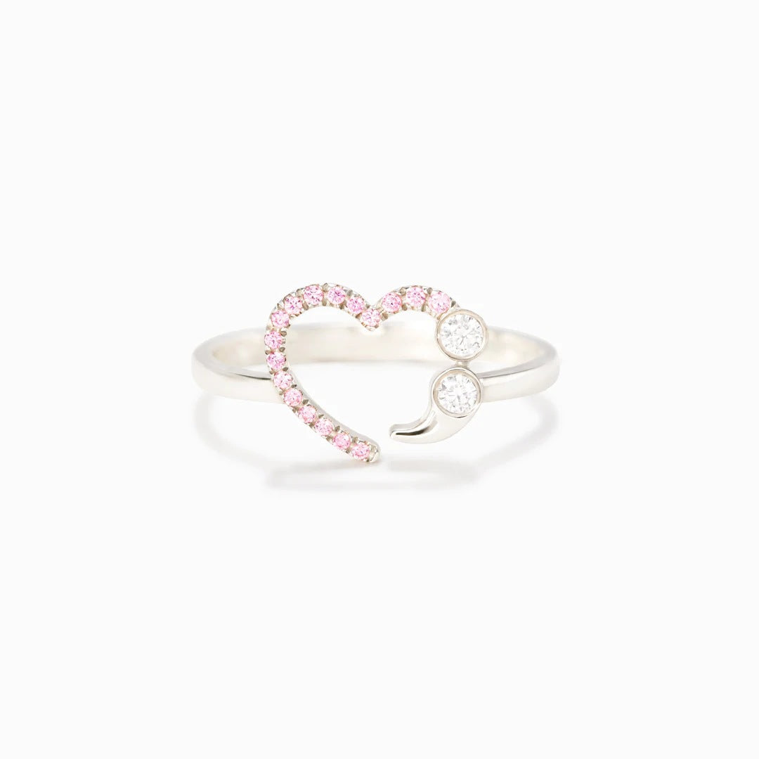 TO MY DAUGHTER - NEVER GIVE UP - SWEETHEART EMBRACE RING