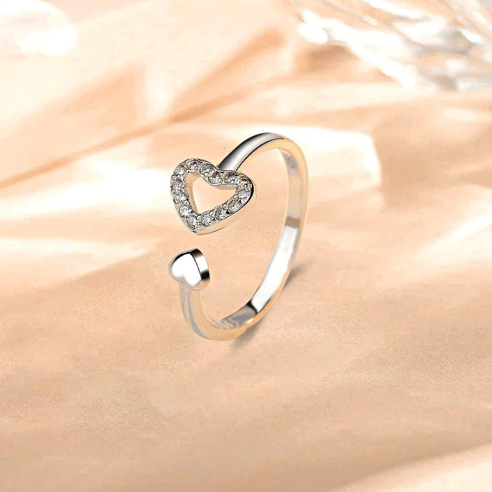 TO MY DAUGHTER - MOST BEAUTIFUL CHAPTER - STERLING HEART HARMONY RING