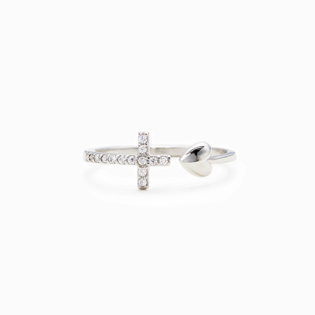 TO MY DAUGHTER - ALWAYS REMEMBER TO PRAY ON IT -  FAITH CROSS RING