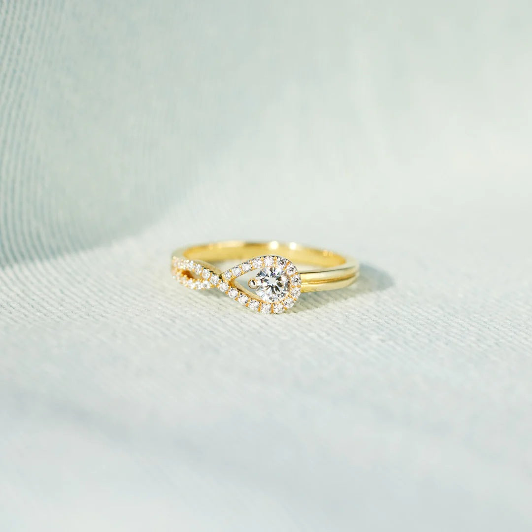 MOTHER AND DAUGHTER - OUR BOND IS TIED BY ANGELS - RADIANT BRILLIANCE ENGAGEMENT RING