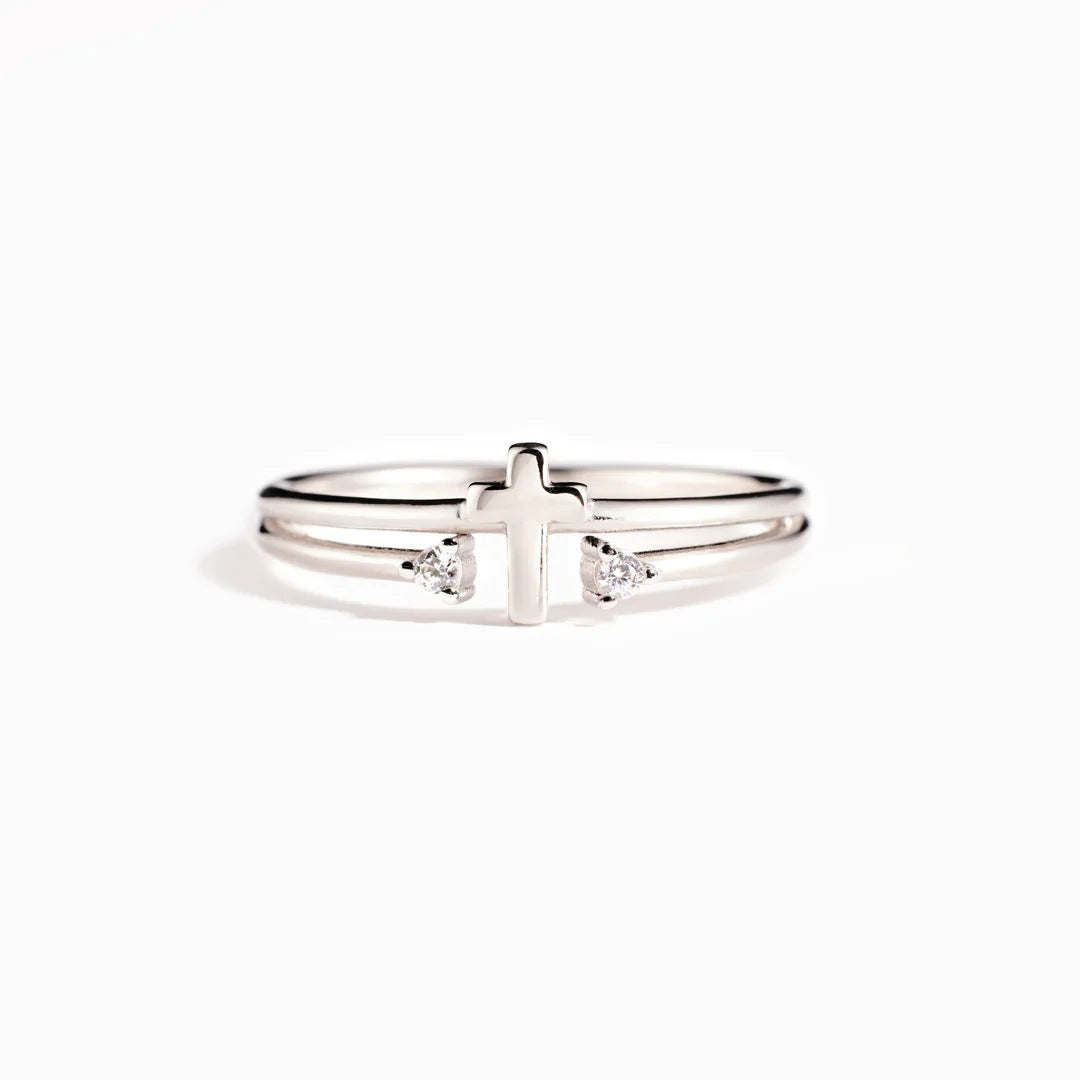 LOVING MOTHER - BLESSED GOD MADE THIS MOTHER MINE - SACRED CROSS RING