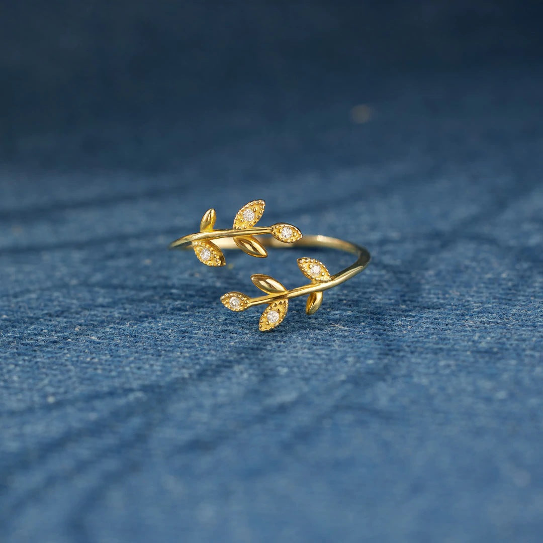 BELEAF IN YOURSELF LIKE I DO - GOLDEN VINE WRAP RING