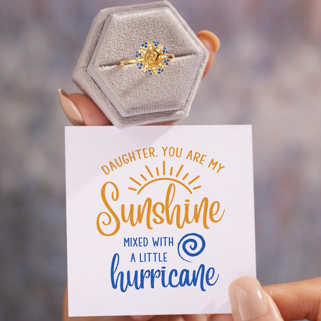 DAUGHTER - YOU ARE MY SUNSHINE - CELESTIAL SUN BURST RING