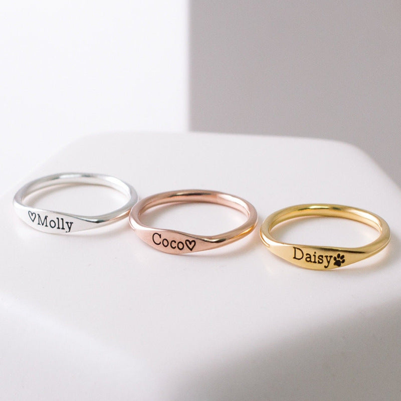 The Personalized Name Ring