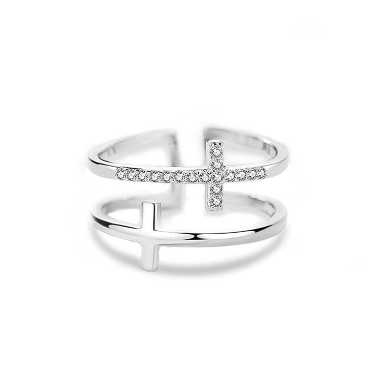 TO MY DAUGHTER - PRAY ON IT - CELESTIAL ELEGANCE CROSS RING