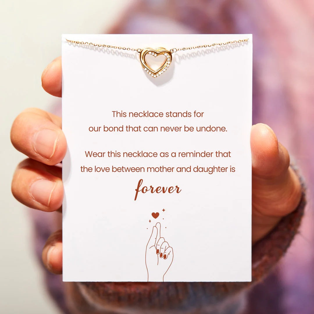 MOTHER AND DAUGHTER FOREVER - BRILLIANT HEART NECKLACE