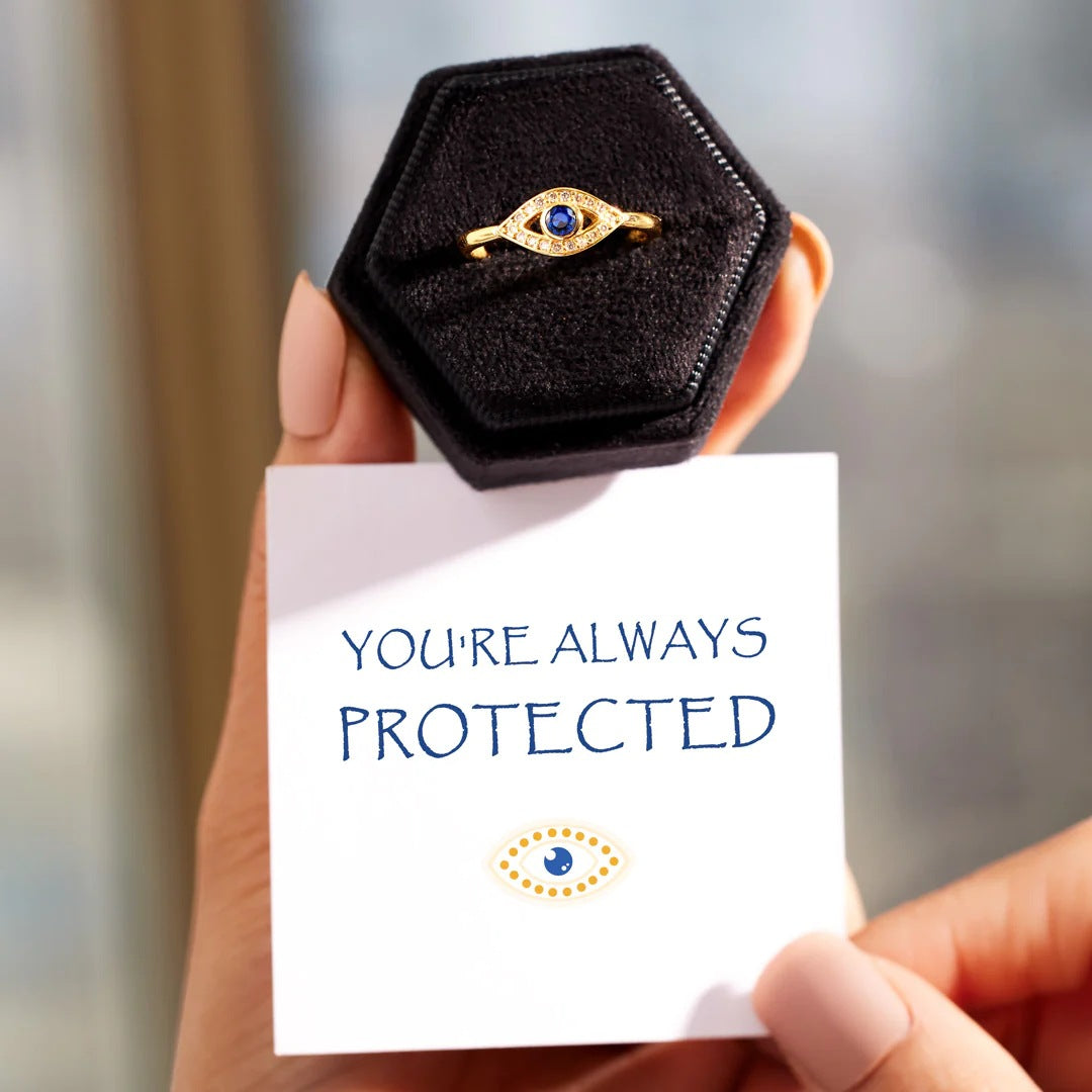 YOU'RE ALWAYS PROTECTED - ENCHANTED EYE ADJUSTABLE RING