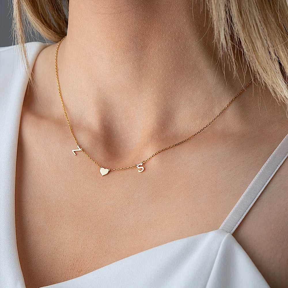 The Charm & Initial Layered Necklace