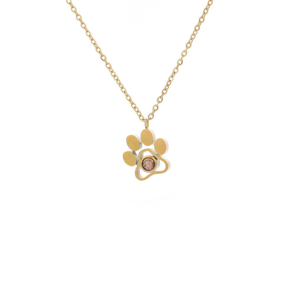 The Paw Print Photo Necklace