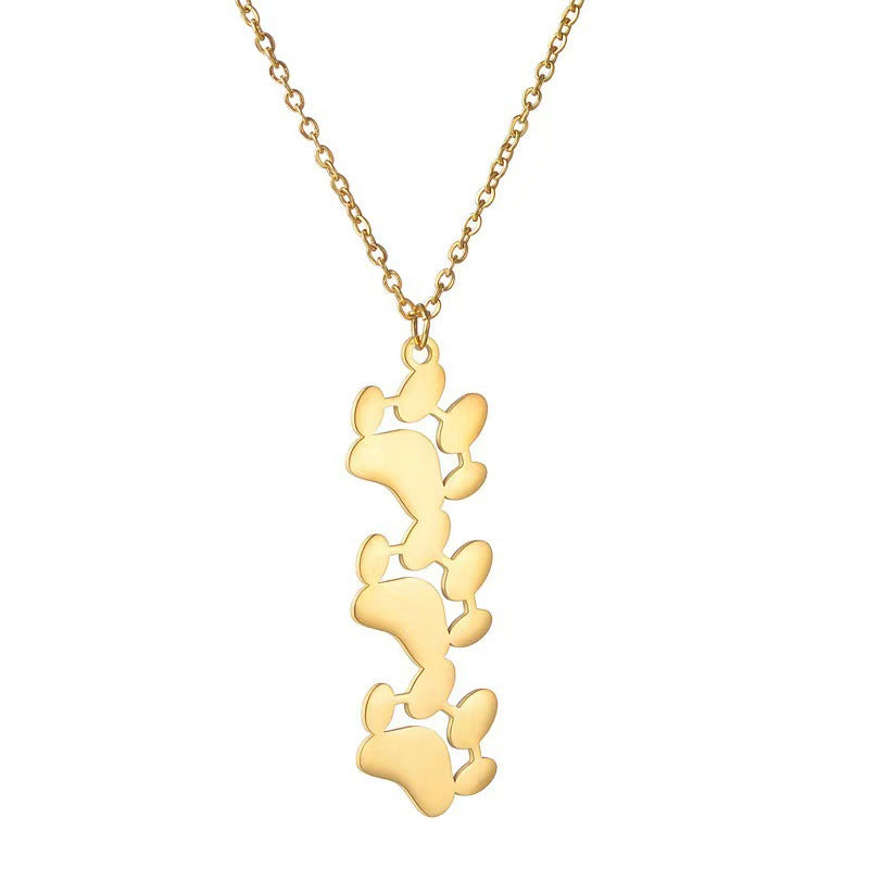 The Paw Print Family Necklace