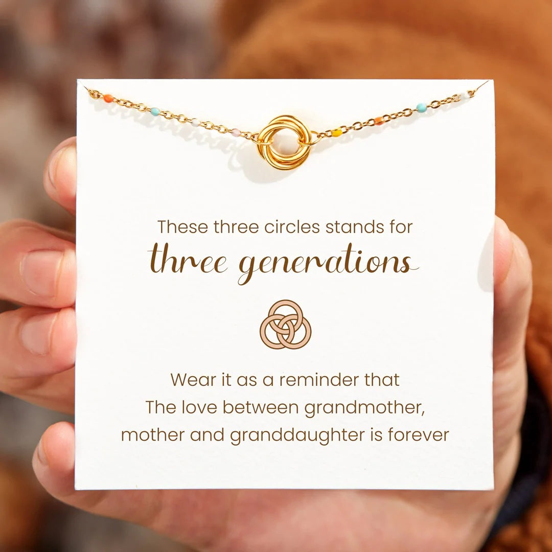 THREE GENERATIONS - WEAR IT AS A REMINDER - CAPTIVATING EMBRACE BRACELET