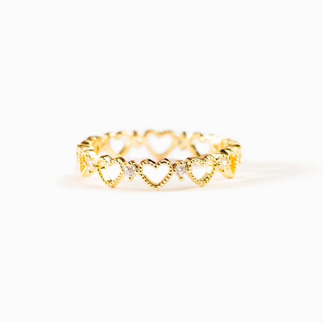 THANKS FOR BEING MY MOM - GOLDEN HEART ETERNITY BAND