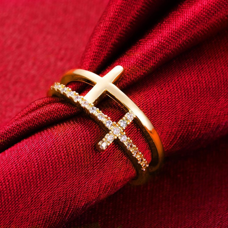 TO MY DAUGHTER - PRAY ON IT - CELESTIAL ELEGANCE CROSS RING