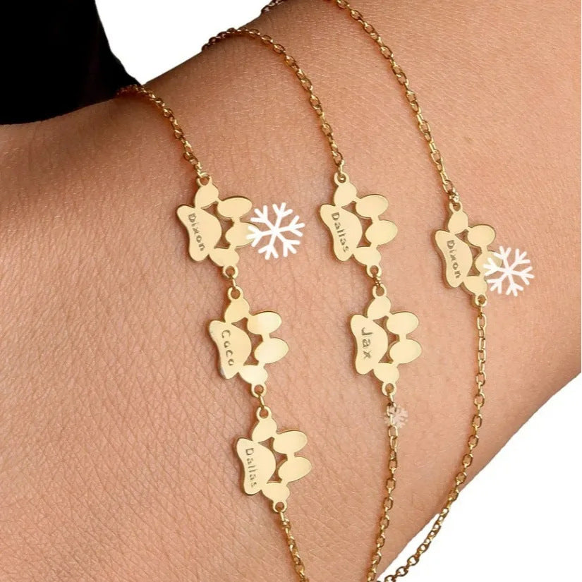 The Paw Print Charm Bracelet