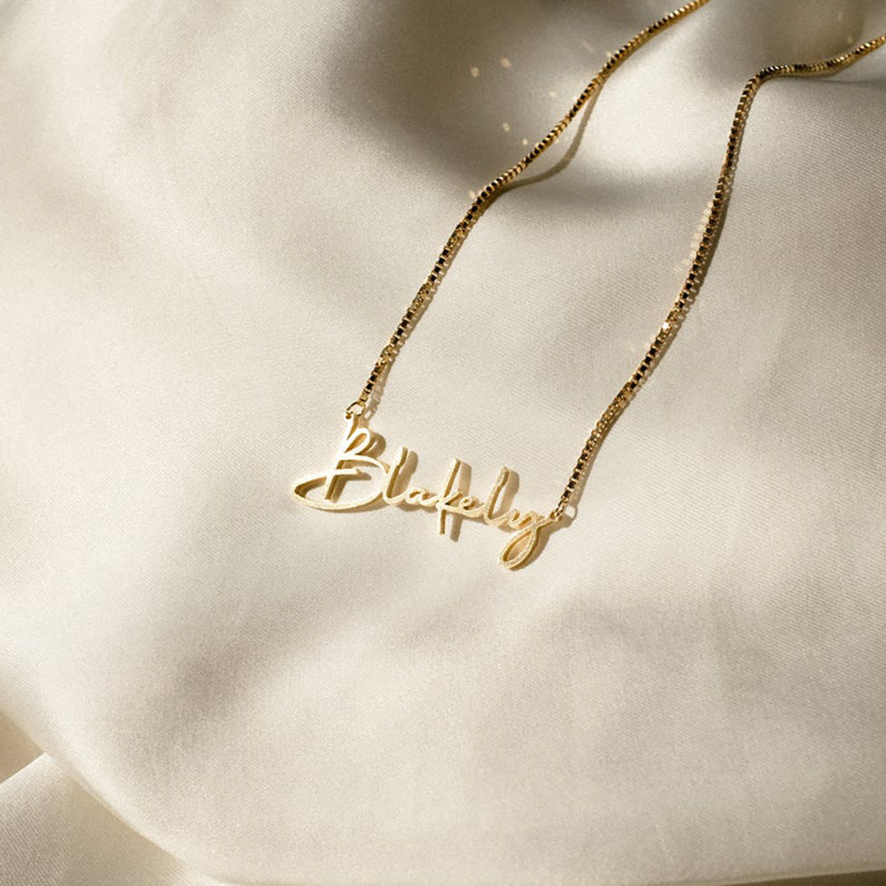 The Signature Script Name Necklace