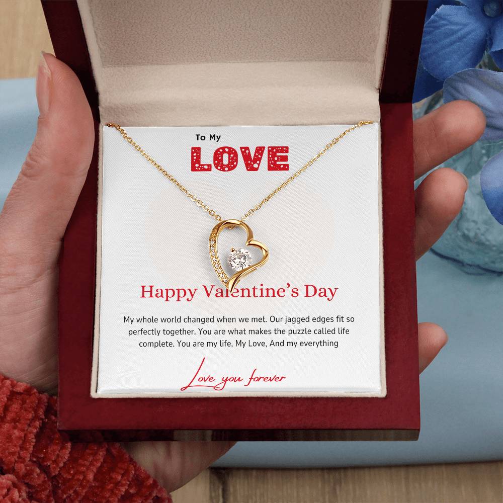 To My Love - Perfectly Together - Forever Love Necklace - Love You Forever