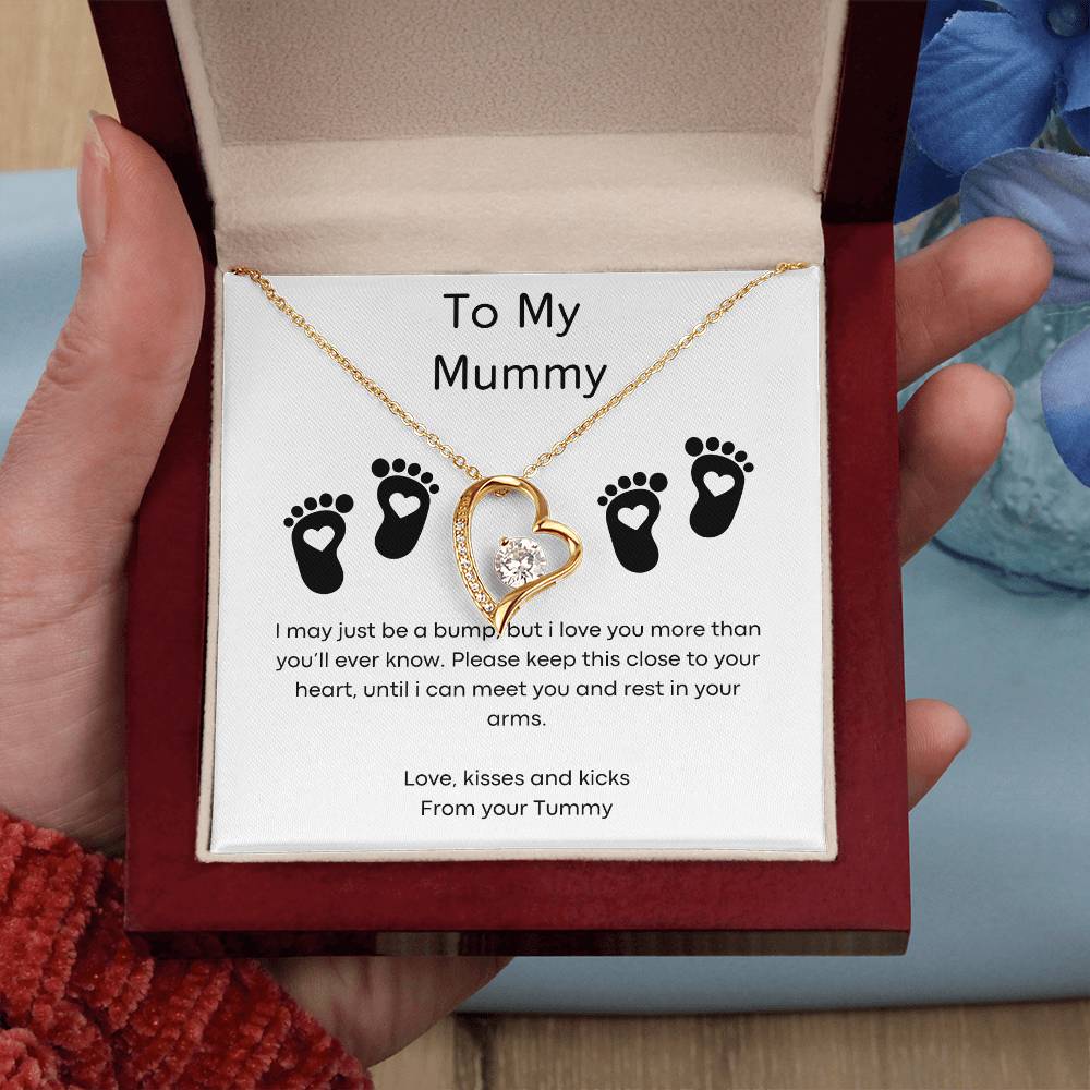 To My Mummy - Small Bump - Forever Love Necklace