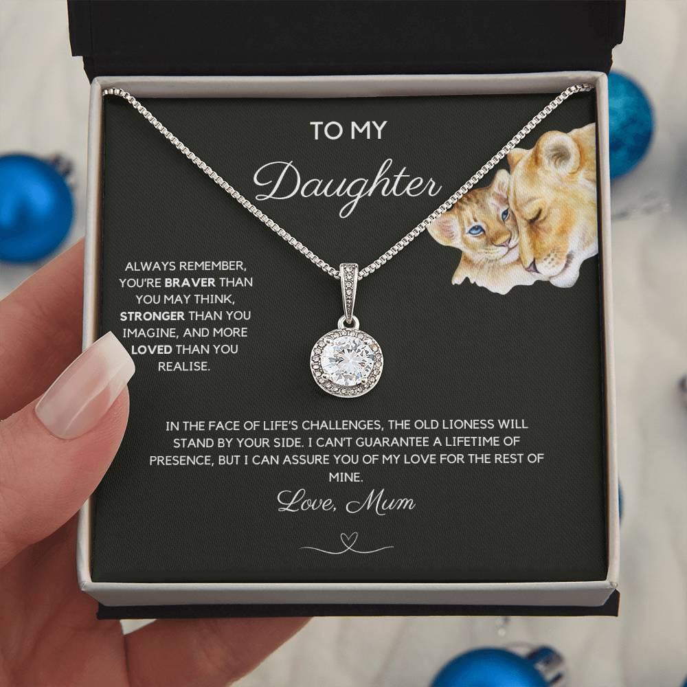 To My Daughter - Always Remember - Eternal Hope Necklace - Love Mum