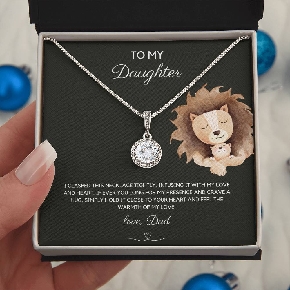 To My Daughter - Infused Love - Eternal Hope Necklace - Love Dad