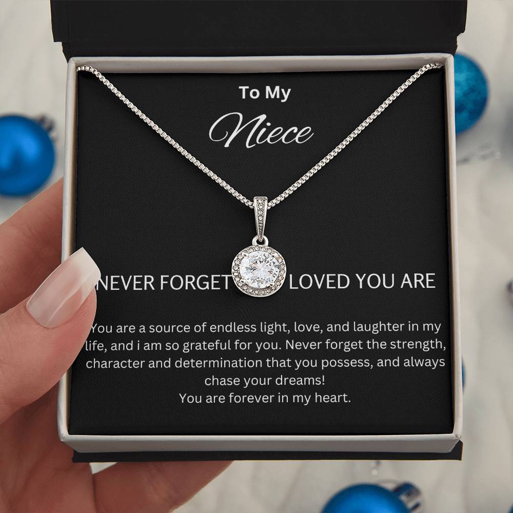 To My Niece - Chase Your Dreams - Eternal Hope Necklace