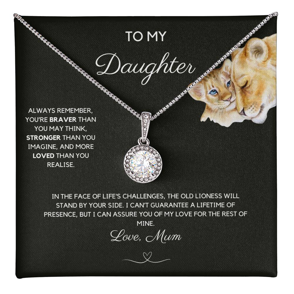 To My Daughter - Always Remember - Eternal Hope Necklace - Love Mum