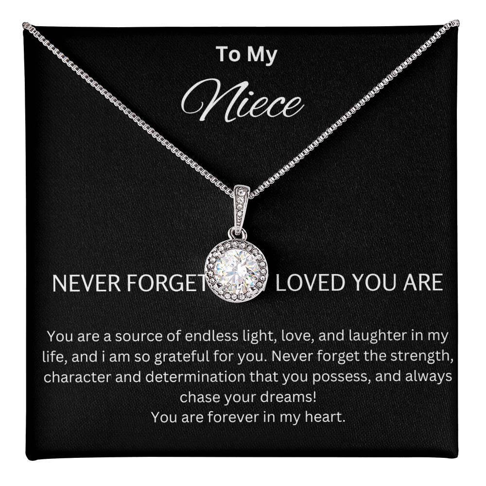 To My Niece - Chase Your Dreams - Eternal Hope Necklace