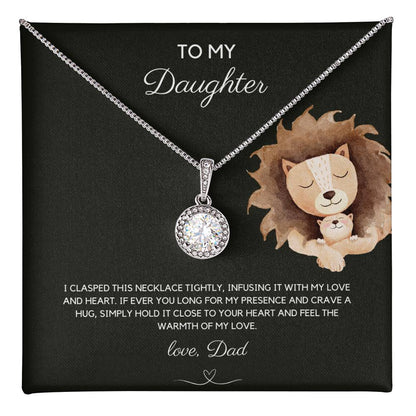 To My Daughter - Infused Love - Eternal Hope Necklace - Love Dad