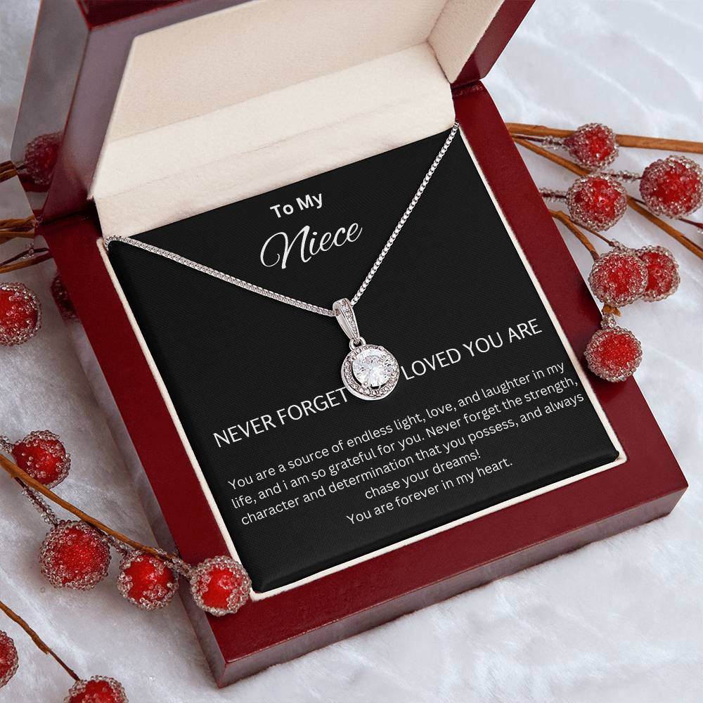 To My Niece - Chase Your Dreams - Eternal Hope Necklace