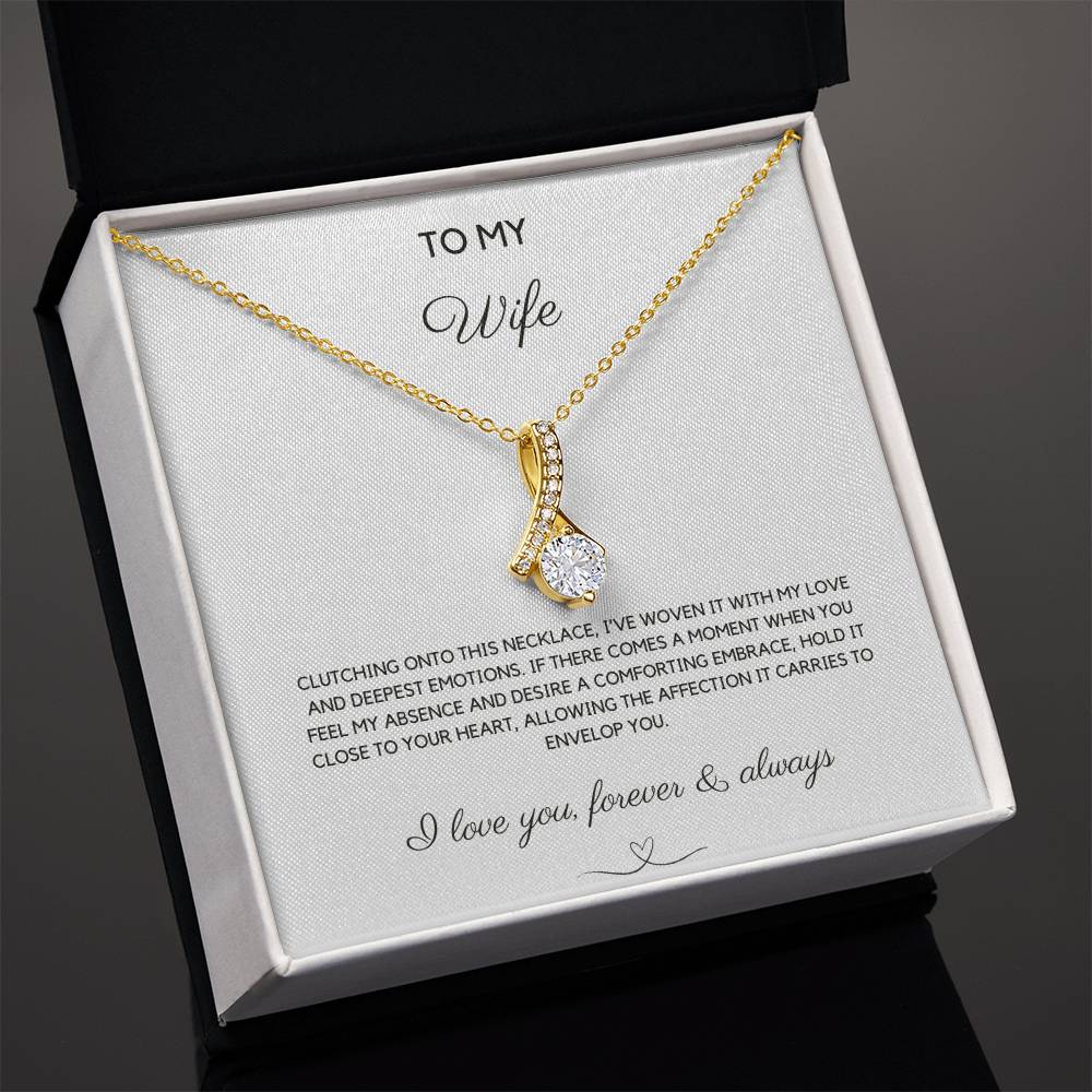 To My Wife - Woven With Love - Alluring Beauty Necklace - Love You Forever