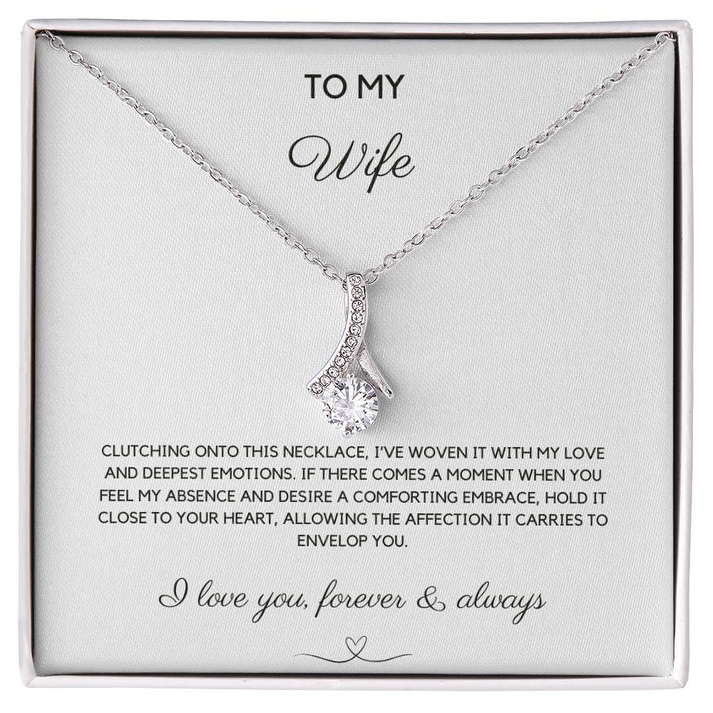 To My Wife - Woven With Love - Alluring Beauty Necklace - Love You Forever